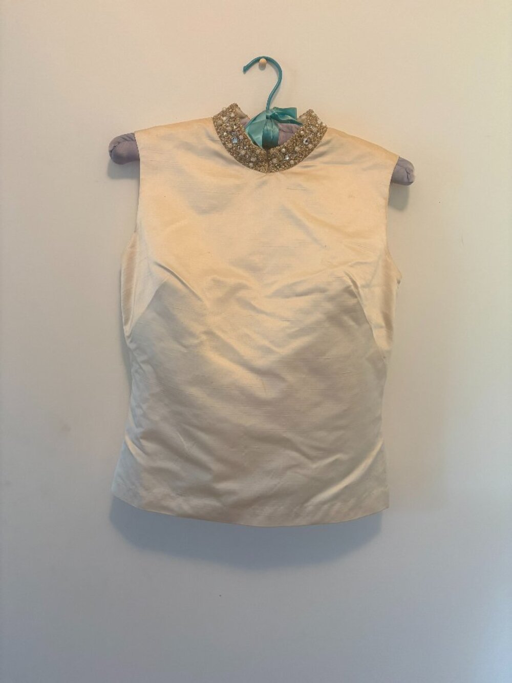 Ivory Colored Vintage Silk Nelly de Grab Two piece Formal-wear